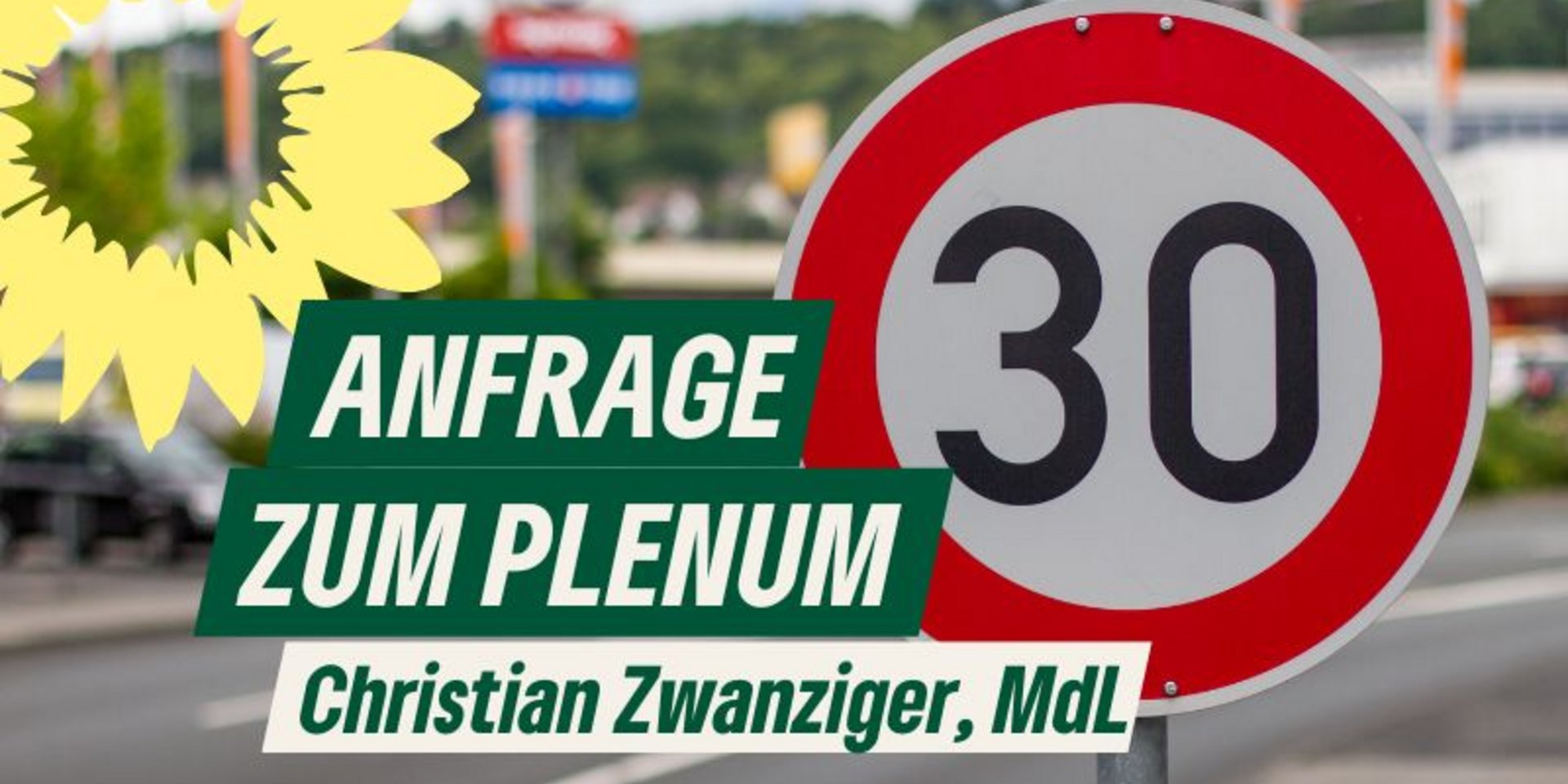 Anfrage zum Plenum, Symbolbild Tempo 30